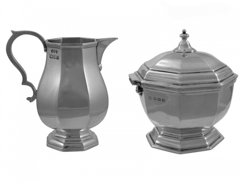 5 Piece  Silver Tea Set 1960